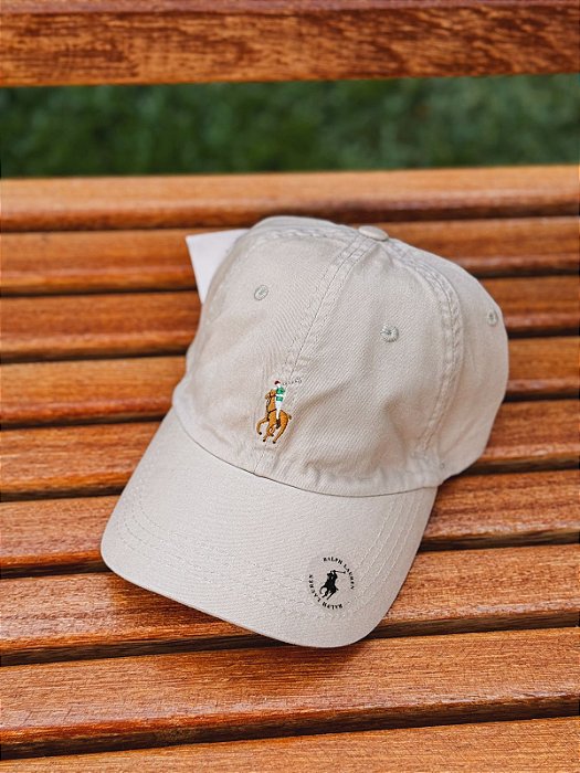 Boné Ralph Lauren Classic Ocre Pony Colorido