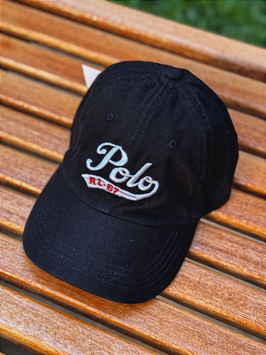 Boné Ralph Lauren Polo RL-67 Preto