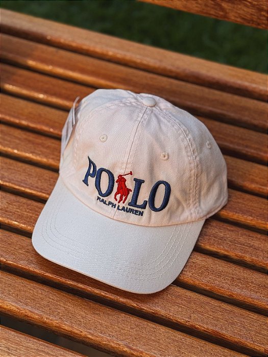 Boné Ralph Lauren Red Big Pony Rosa Bebê