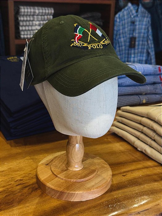 Boné Ralph Lauren 67/87 Flags Verde Musgo