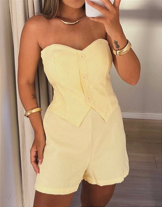 Macaquinho Botões Frontal