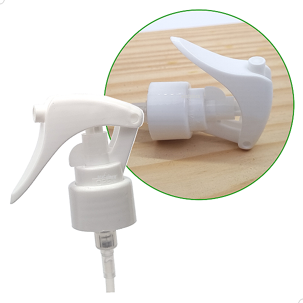 Válvula Mini Gatilho Trigger Lisa BRANCA rosca 24mm R24/410 (10un) (CH/39/BCA)