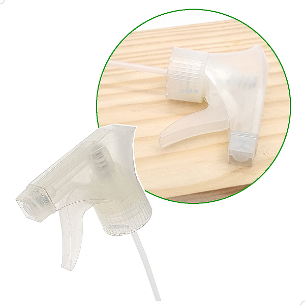 Válvula Gatilho Borrifador Spray Jato Trigger NATURAL rosca 28mm R28/410 (10un) (CH/WK/NAT28)