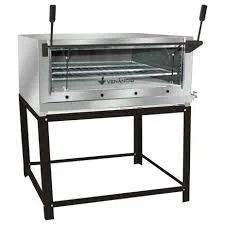 FORNO INDUSTRIAL LASTRO ROMA A GAS 90 - INOX C/ INFRAVERMELHO - VENANCIO