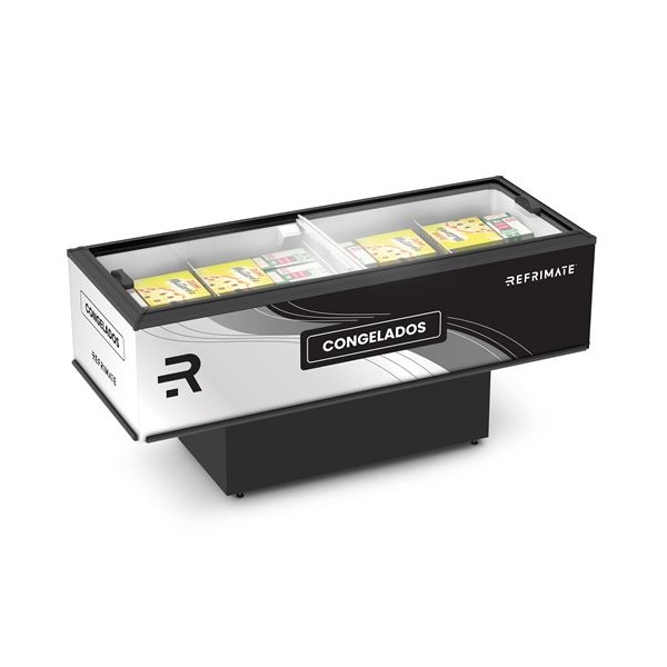 EXPOSITOR ILHA CONGELADOS VANGUARD 2000V/R, PRETA - 220V - REFRIMATE