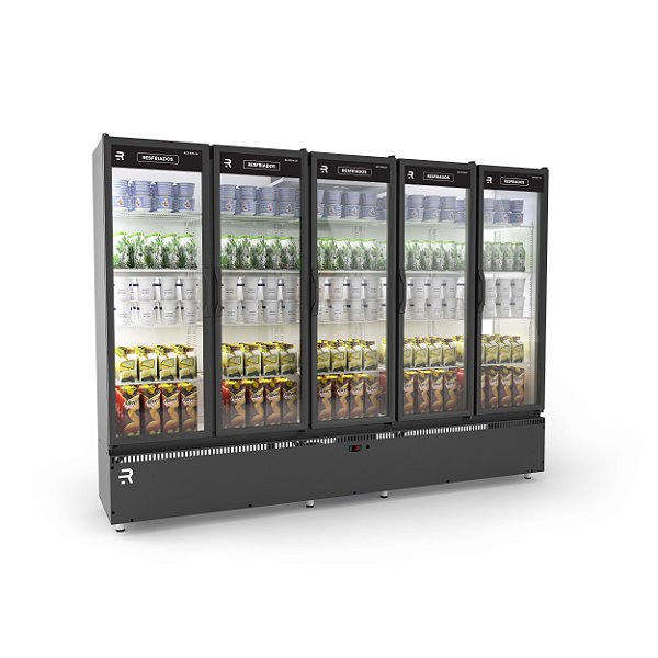 AUTO SERVICO VANGUARD RESFRIADOS ASVR5P, 5 PORTAS PRETO - 220V - REFRIMATE