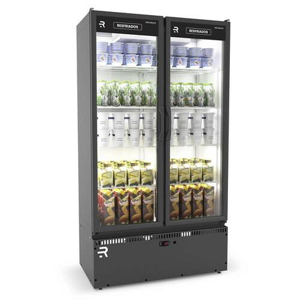 AUTO SERVICO VANGUARD RESFRIADO 02 PORTAS PRETO/BRANCO - 220V - REFRIMATE