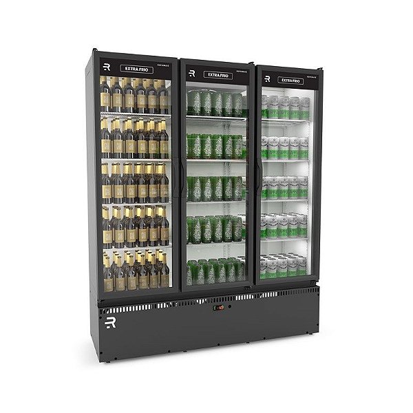 AUTO SERVICO VANGUARD EXTRA FRIO, 03 PORTAS PRETO - 220V - REFRIMATE