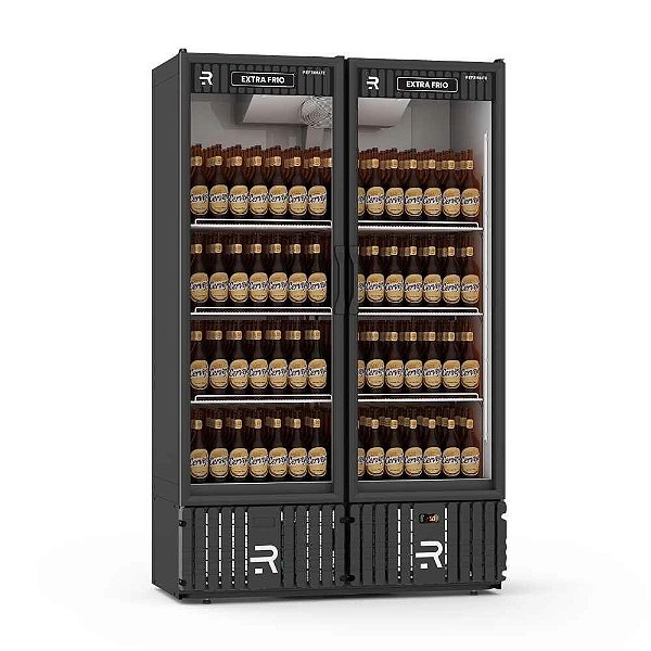 VISA COOLER EXTRAFRIO VCEF2P, 02 PORTAS PRETA - 220V REFRIMATE