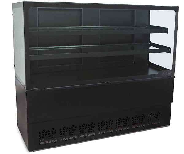VITRINE NATURAL NEW BLACK 1,00M 220V PRETO POLAR