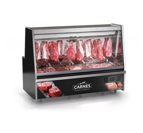 GATS-200PR BALCAO FRIG ACOUGUE 2M SEM DEPOSITO PRETO 220V GELOPAR