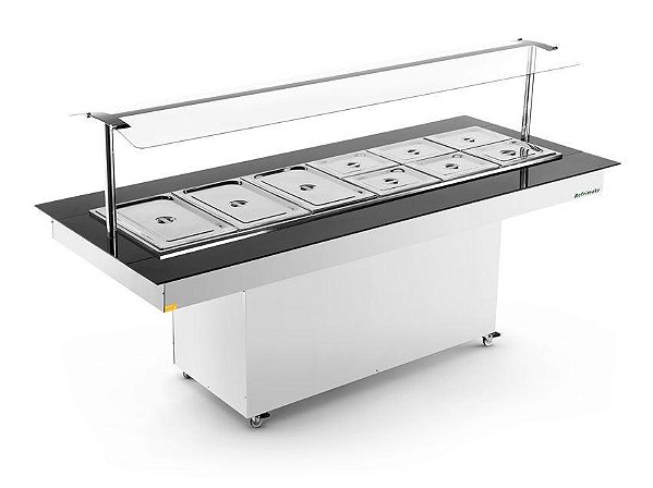 NEW BUFFET RESTAURANTE QUENTE CAPACIDADE 12 CUBAS 1/2 220V REFRIMATE