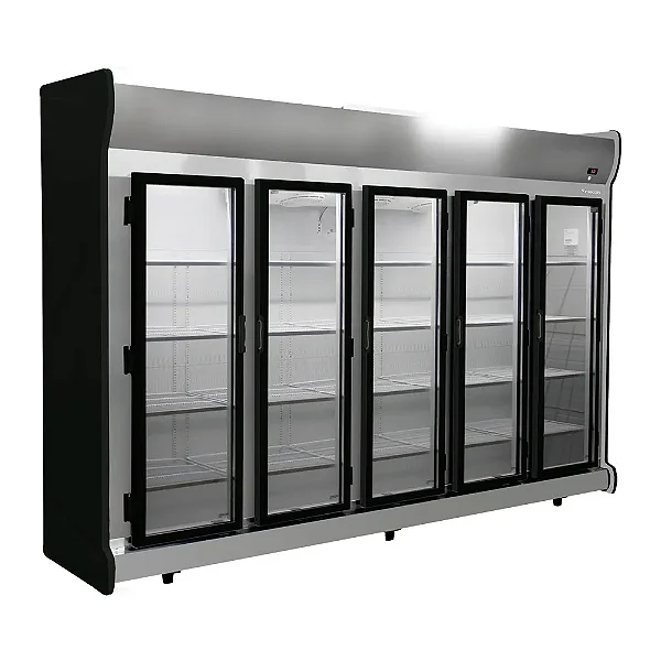 EXPOSITOR CONSERV FRICON AUTO SERVICO 2375LITROS 05PORTAS INOX 220V