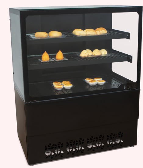 VITRINE ESTUFA NEW BLACK 1,00 PRETA 220V POLAR