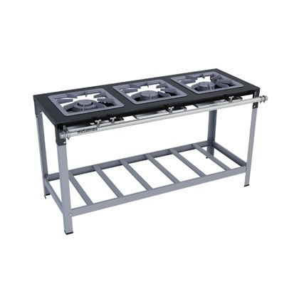 FOGAO M STORI PREMIUM METALMAQ 03 BOCAS DUPLA 40X40 QD