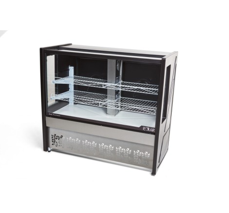 VITRINE CONFEITARIAP/ TORTA 1,25M 220V PRETO PLATINUM POLAR