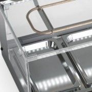 VITRINE REFRIGERADA GVRS-150/PR/220V Vitrine Refrigerada de Bancada R Gelopar - Preta 138cm Iluminação LED 0°
