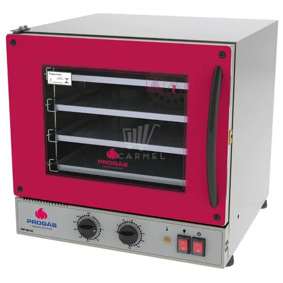 FORNO TURBO ELETRICO PRP-004 G2 VERMELHO -TERMOSTATO 127V - PROGAS