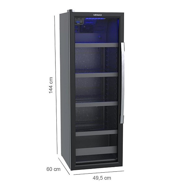 Cervejeira Venax Blue Light Expo EXPVQBL209 200 L Preto Fosco 127 V
