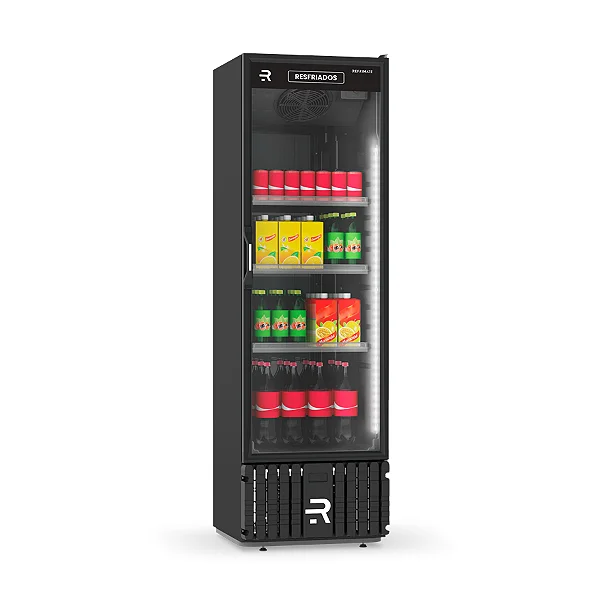 VISA COOLER CERVEJEIRA400L P.VIDRO PRETA - 220V - REFRIMATE