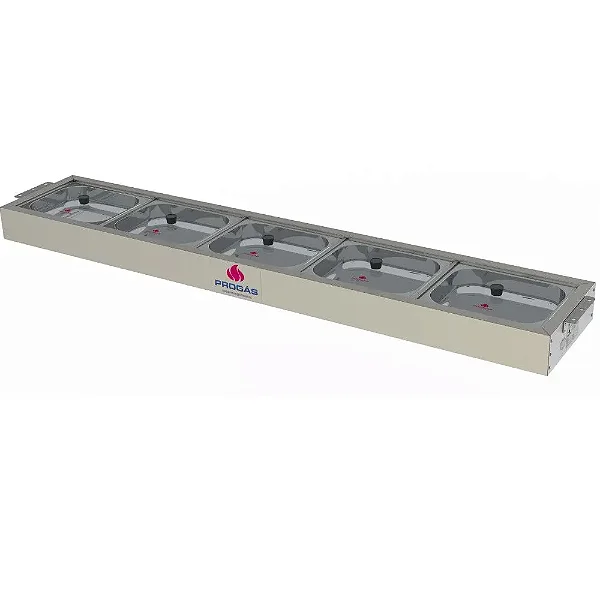 BUFFET FRIO PRBF-50 T VIDRO 5CUBAS GELOX PROGAS