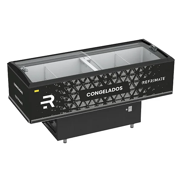 EXPOSITOR ILHA CONGELADOS VANGUARD 2000V/R, PRETA - 220V - REFRIMATE