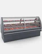 Expositor Acougue Premium Prateleira vidro curvo 1875/ INOX 430 220V