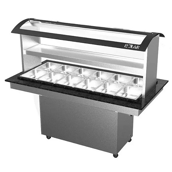 BUFFET RESTAURANTE QUENTE FRIO BRQ12F6 POLAR 220V