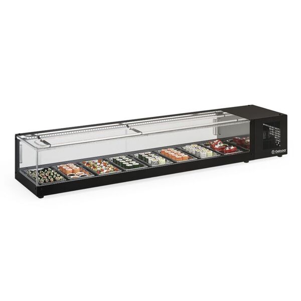 VITRINE REFRIGERADA BANCADA GVRS-200/PR/220V -LUZ LED GELOPAR