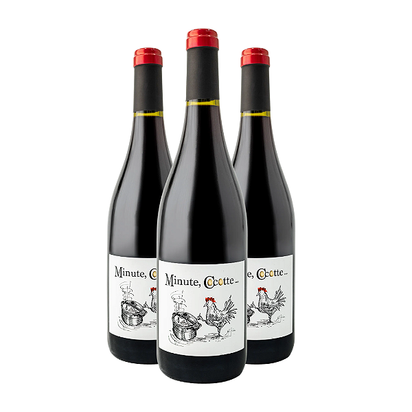 KIT 3 Vinhos Tinto Francês Syrah Minute Cocotte 2022