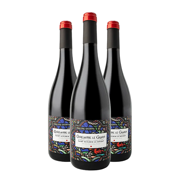 KIT 3 Vinhos Tinto Francês Cabernet Sauvignon e Merlot Guillaume Le Grand 2022