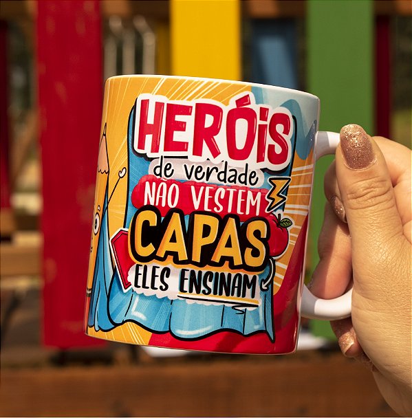 Caneca Porcelana Professores Heróis