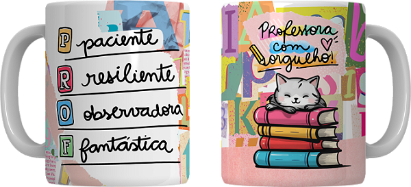 Caneca Personalizada Porcelana Professora