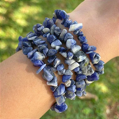 Pulseira de Sodalita cascalho