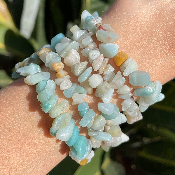Pulseira de Amazonita em cascalho
