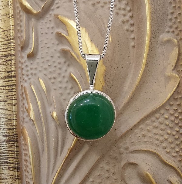 Colar Botão - Jade