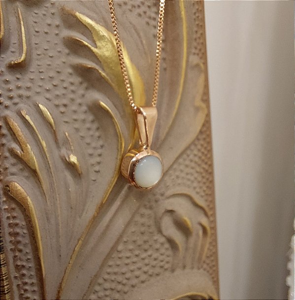 Colar Pin - Madrepérola Rosê