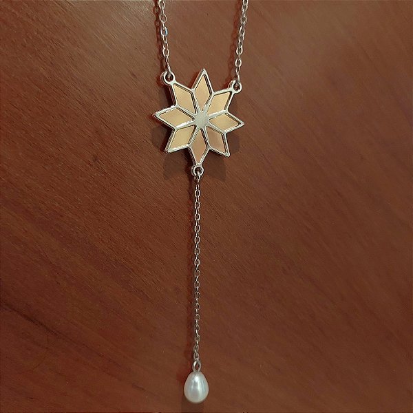 Colar Estrela Galatea - Gota de Pérola