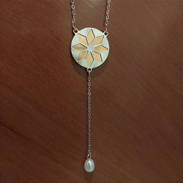 Colar Redondo Estrela Galatea - Gota de Pérola