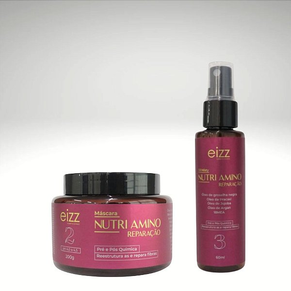 MÁSCARA NUTRI AMINO E MISTY OIL  - PRÉ E PÓS QUÍMICA