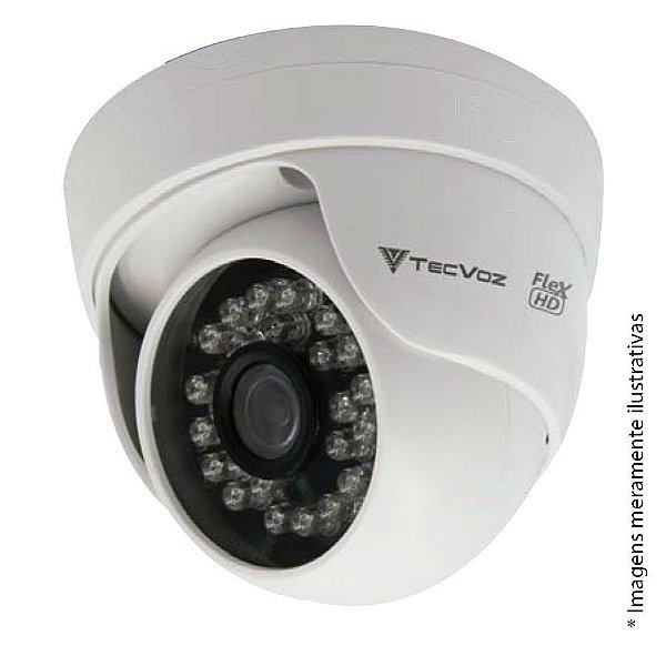 Camera infra tecvoz 25 m dome cdm 128p