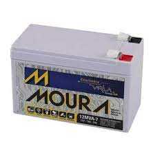 Bateria para alarme e nobrak 12v 7a - moura