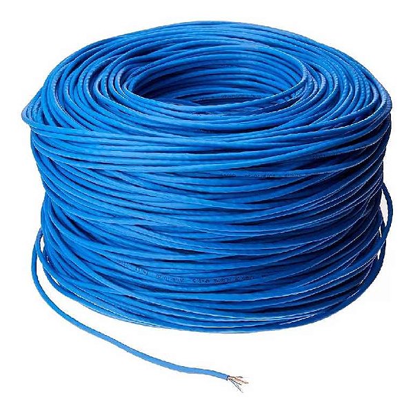 Cabo cftv cci 1m azul cat5e - multilaser