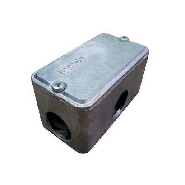 Caixa zincada 3 4  c tampa cega 2tampoes e 2 paraf - wetzel