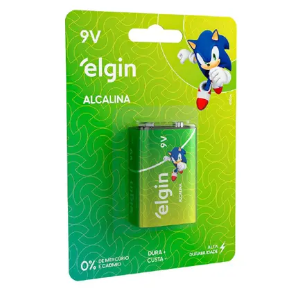 Bateria Alcalina 9v - Elgin