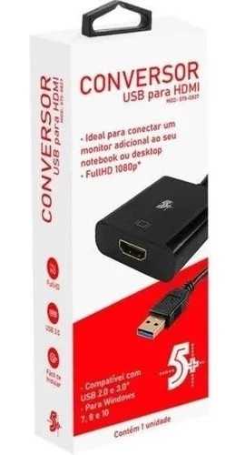 Conversor usb x hdmi 15cm pix