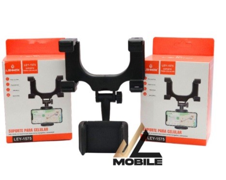 Suporte veicular de retrovisor para celular lehmox - ley-1575