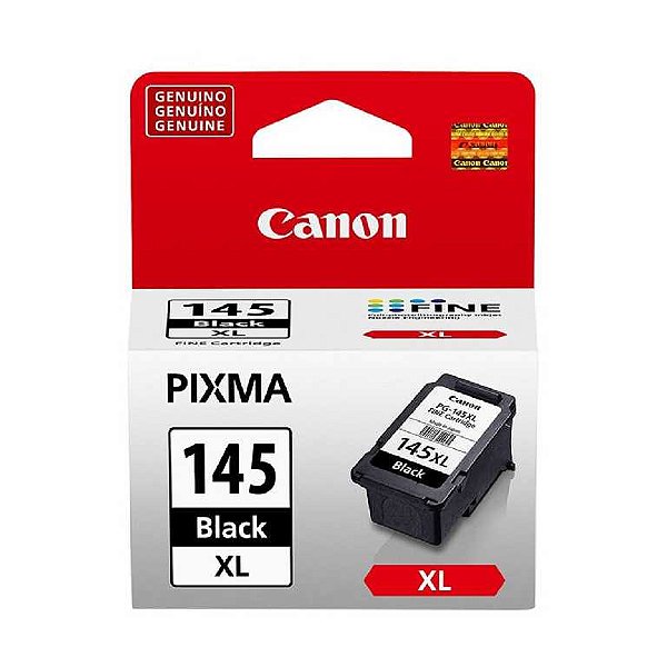 Cartucho p canon 12ml preto pg 145 xl 8274b00 1 aa ca
