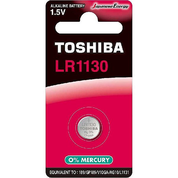 Pilha botao alcalina lr1130 tosh (car 1)