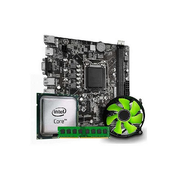 Kit brx placa mae h61 i5 2400 8gb cooler